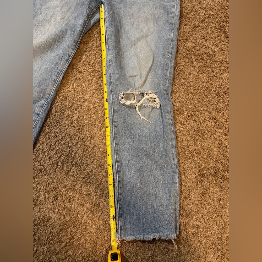 Women's Madewell The Curvy Perfect Vintage Jean Light Wash Size 28 - Picture 8 of 9